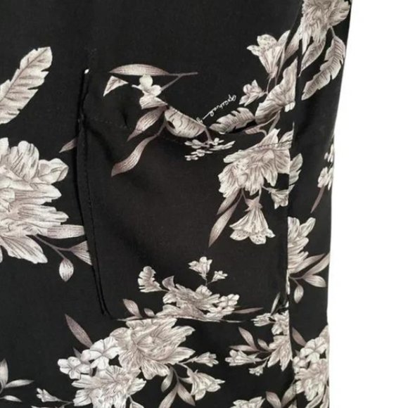 Spiritual Gangster Women's Black/Grey/White Floral Print MAYA Kimono, One Size - Picture 5 of 7